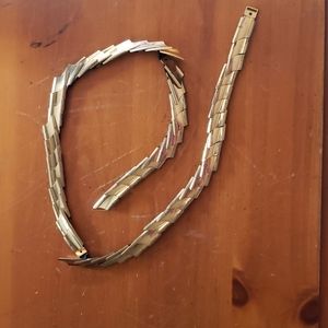 Funky gold metal belt